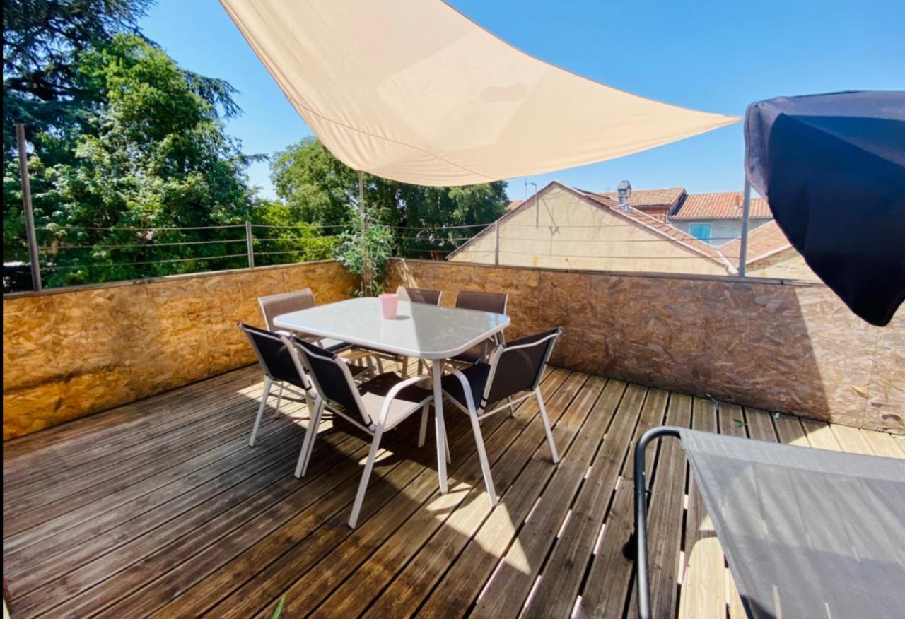 Appartement Beau T3 en duplex terrasse et parking bien placé à Toulouse Extérieur photo